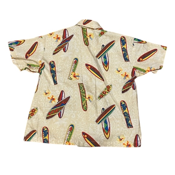 Lord of Hawaii Surfboard Button Down Cotton Shirt - Picture 2 of 3